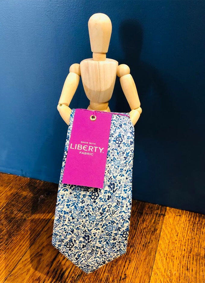 Tie | Katie Millie Blue | Made with Liberty Fabric