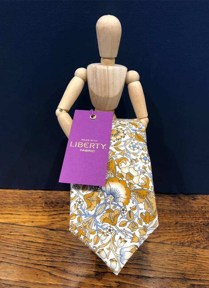 Tie | Lodden Old Gold | Made with Liberty Fabric