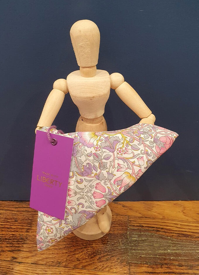 Pocket Square | Lodden Pink | Made with Liberty Fabric