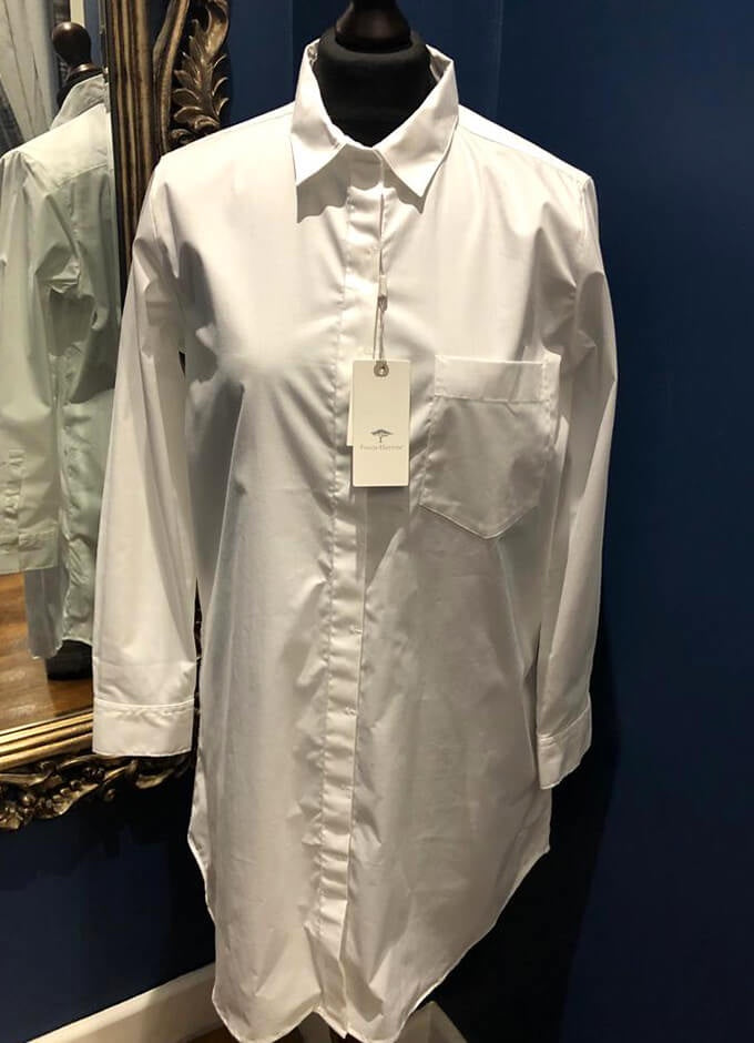 Ladies Long Blouse | White