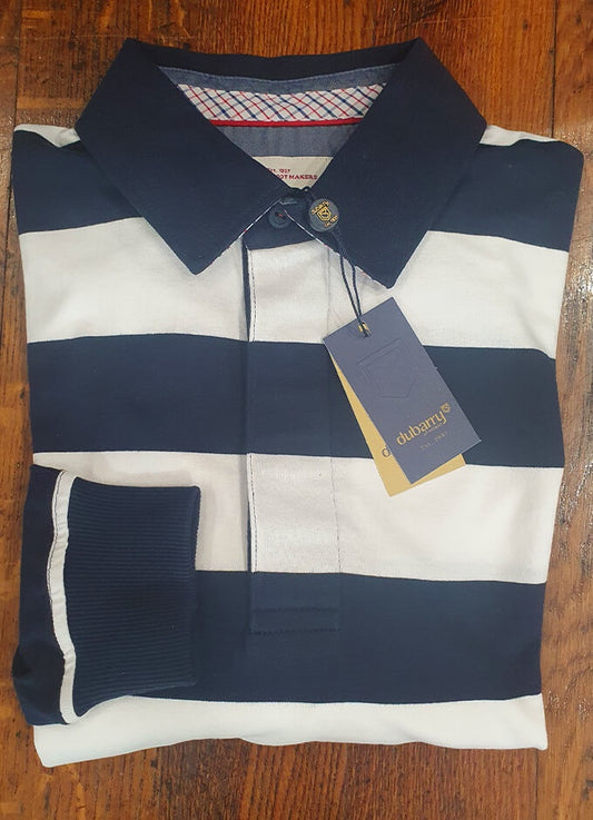 Dubarry | Goresbridge Rugby Top | Blue and White Stripe