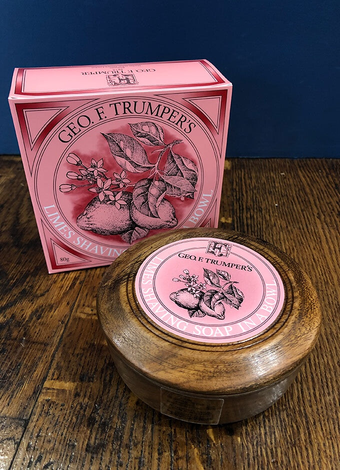 Trumper | Extract of Limes Hard Shaving Soap In Wooden Bowl |