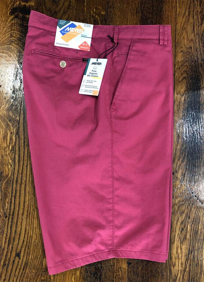Organic Chino Shorts | Palma | Raspberry