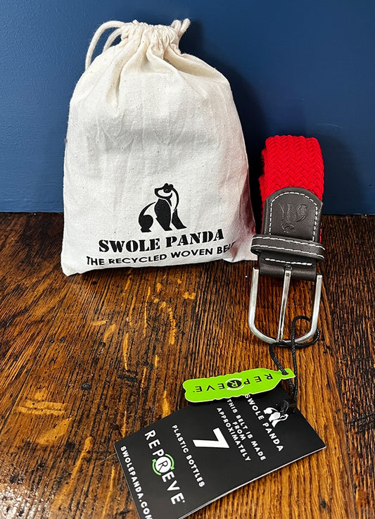 Swole Panda | Plain Red Belt