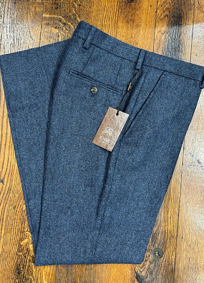 Salt n Pepper Moon Tweed Trouser | Navy