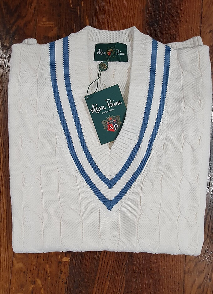 Unisex | Cricket Cable Knit Slipover | Ecru