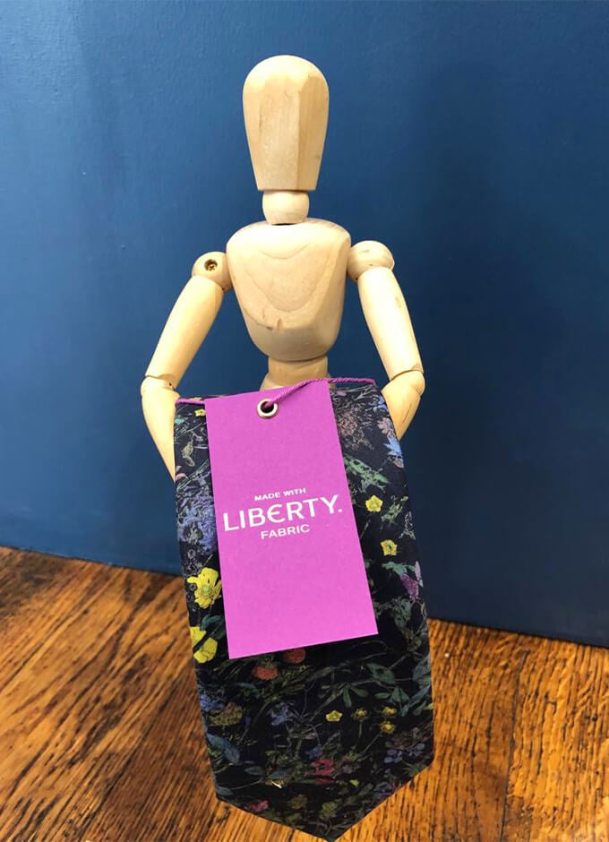 Tie | Wild Flowers Navy | Made with Liberty Fabric