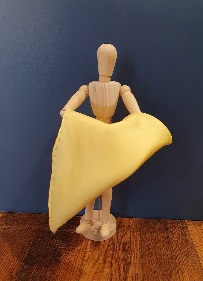 Silk Pocket Square | Yellow