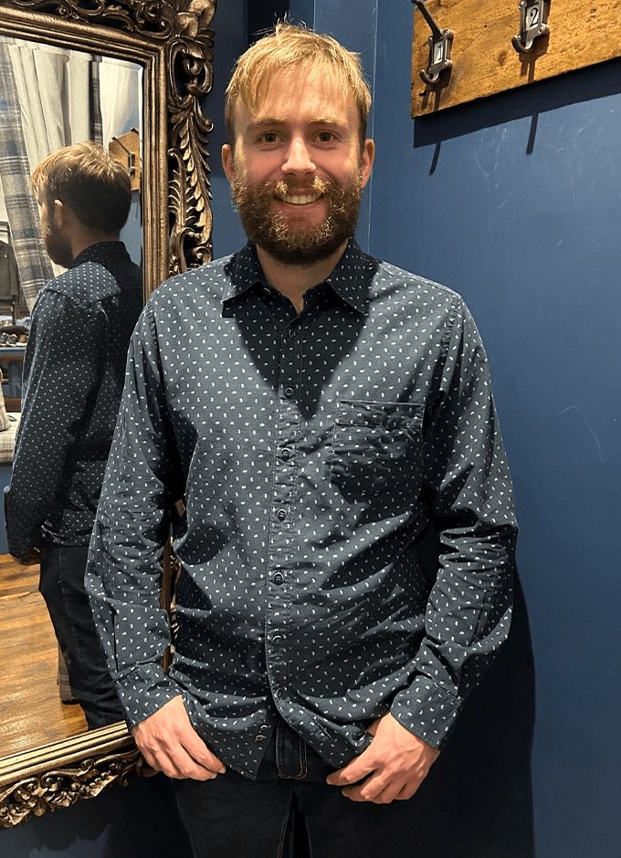 Rodd & Gunn | Harrington Shirt | Blueberry