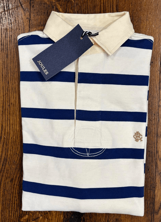 Onside Rugby Shirt | Cream/Blue Stripe