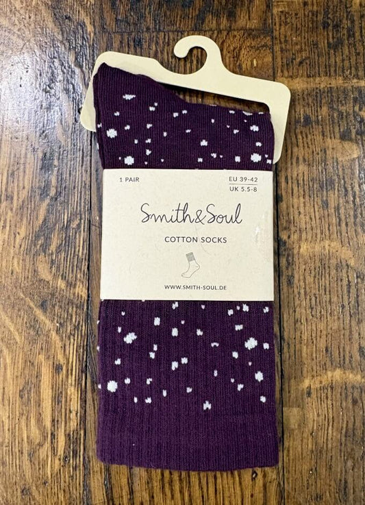 Plum Print Design | Socks