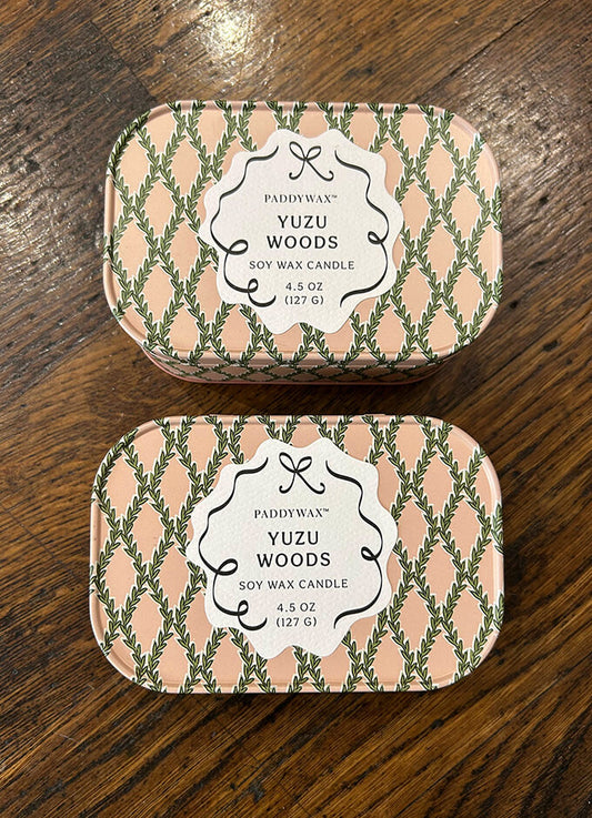 4.5oz/127g Printed Tin Candle | Yuzu Woods