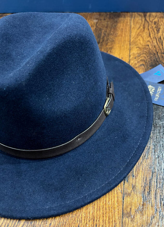 Adventurer Felt Hat | Navy