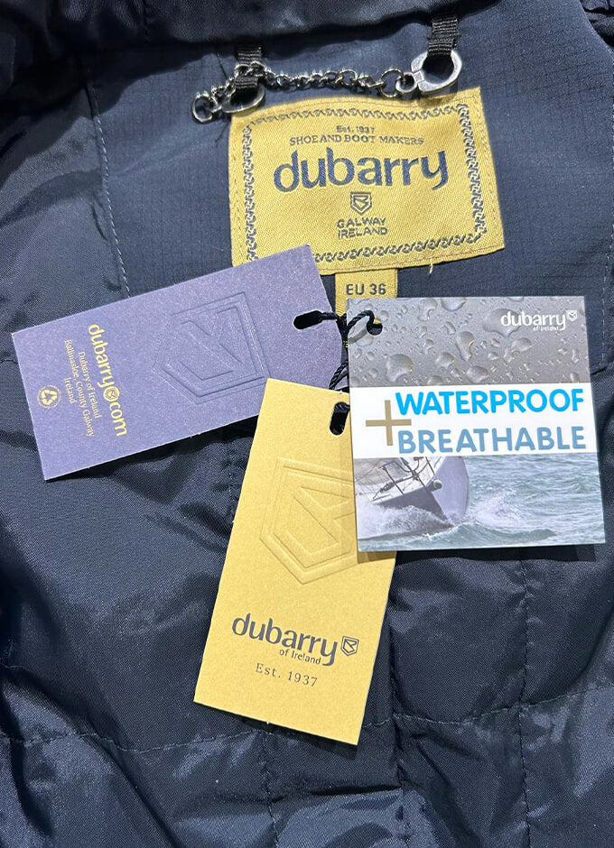 Alderford Long-Line Waterproof Coat | Navy