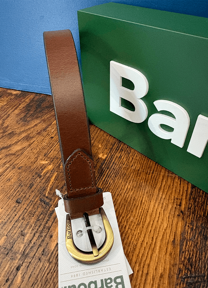 Ladies Allanton Leather Belt | Brown