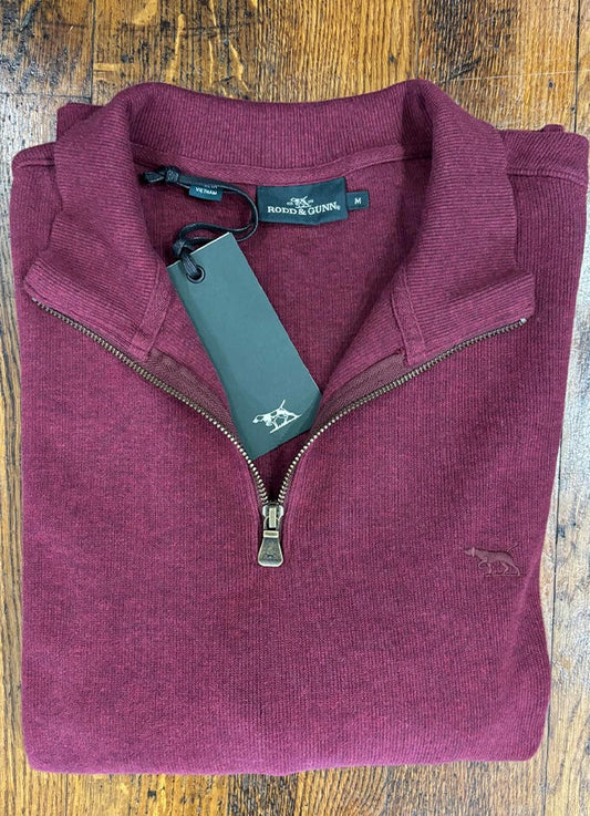 Alton Ave Sweat 1/4 zip | Berry