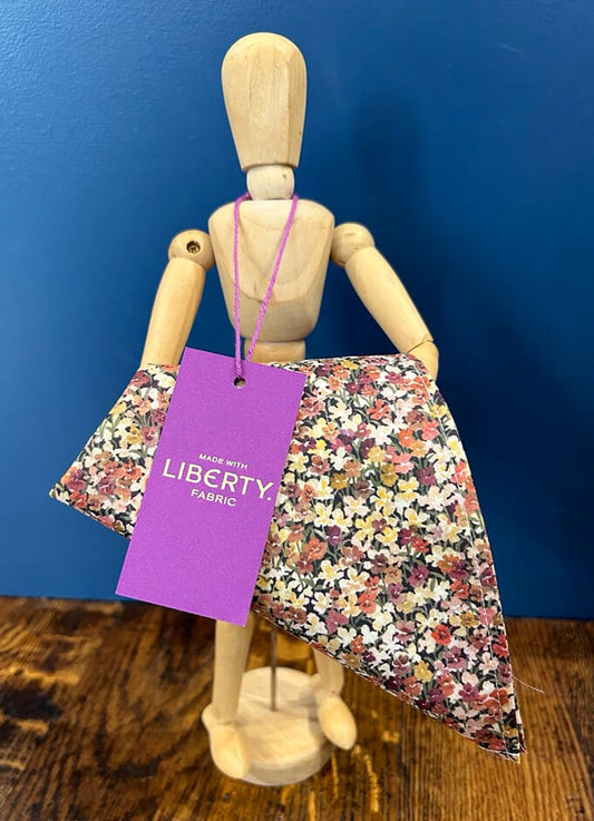 Pocket Square | Arrietty Violet | Made with Liberty Fabric