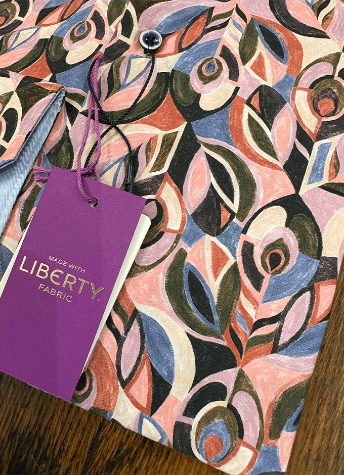 Cotton Shirt | Art Deco Pink | Made With Liberty Fabric
