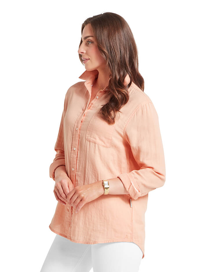 Schoffel | Ashdon Shirt | Coral Peach