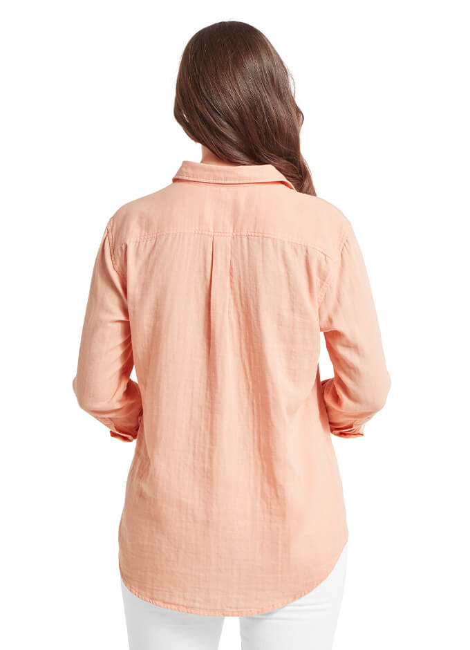 Schoffel | Ashdon Shirt | Coral Peach