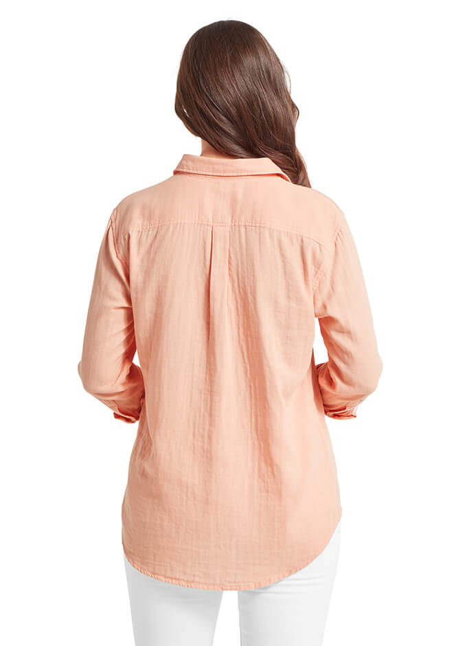 Ashdon Shirt | Coral Peach