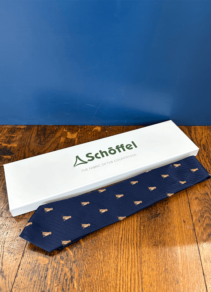 Ashford Silk Tie | Labrador | Navy