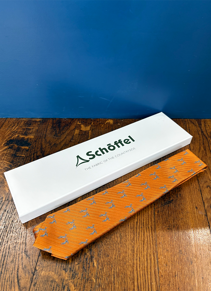 Ashford Silk Tie | Burnt Orange Hare