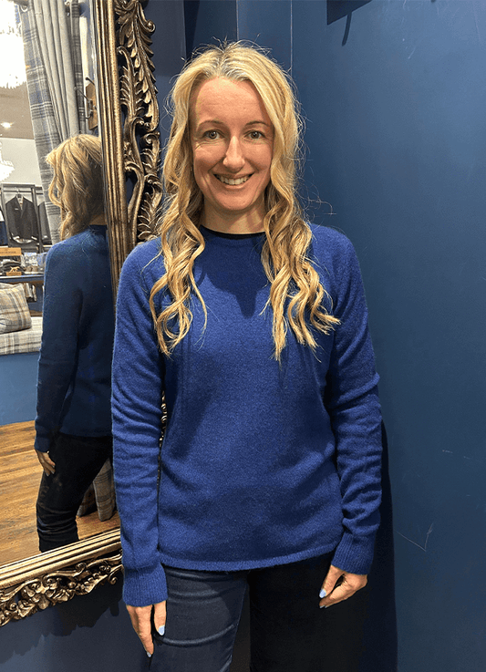 Ashgrove Round Neck Jumper | Indigo