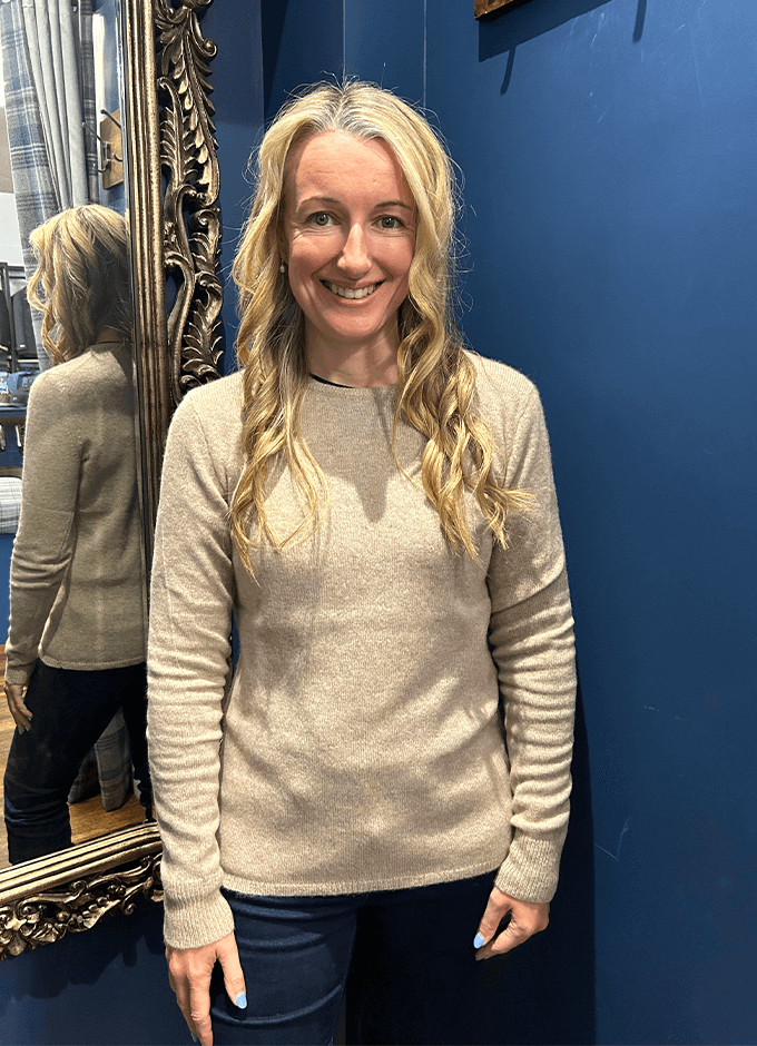 Ashgrove Round Neck Jumper | Mid Brown