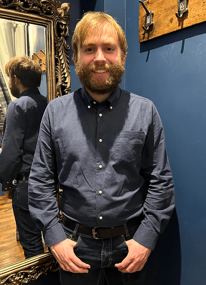 Aukside Regular Shirt | Navy Marl