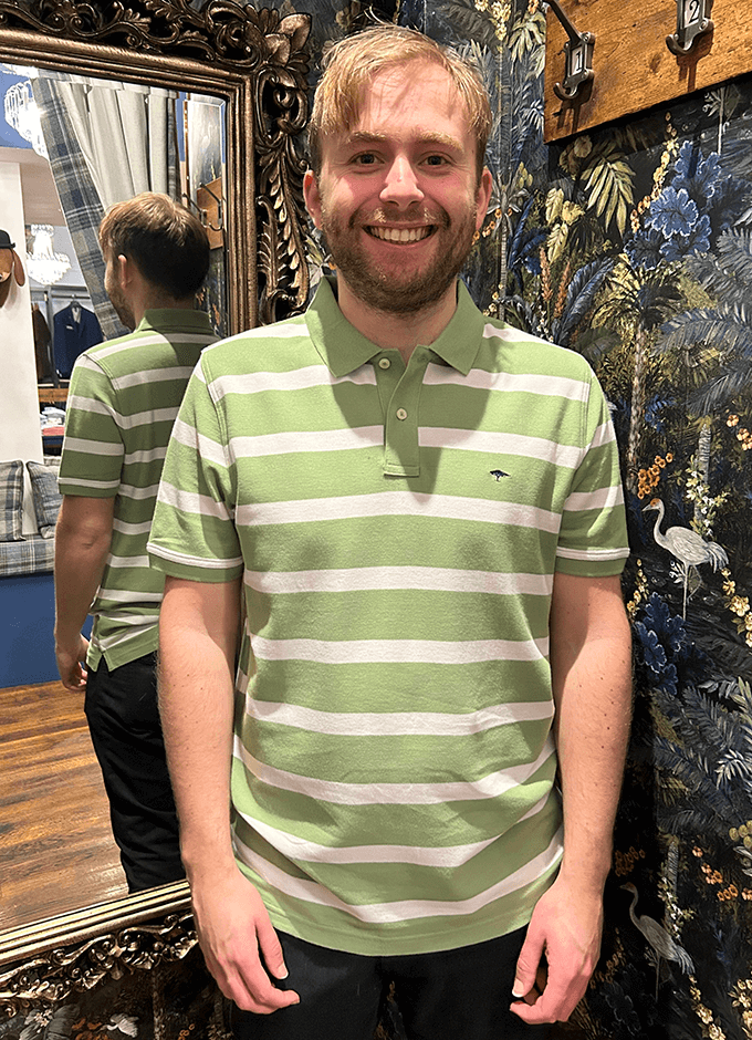 Polo | Avocado Stripe