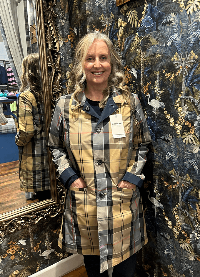 Babbity Reversible Showerproof Jacket | Navy/Tartan