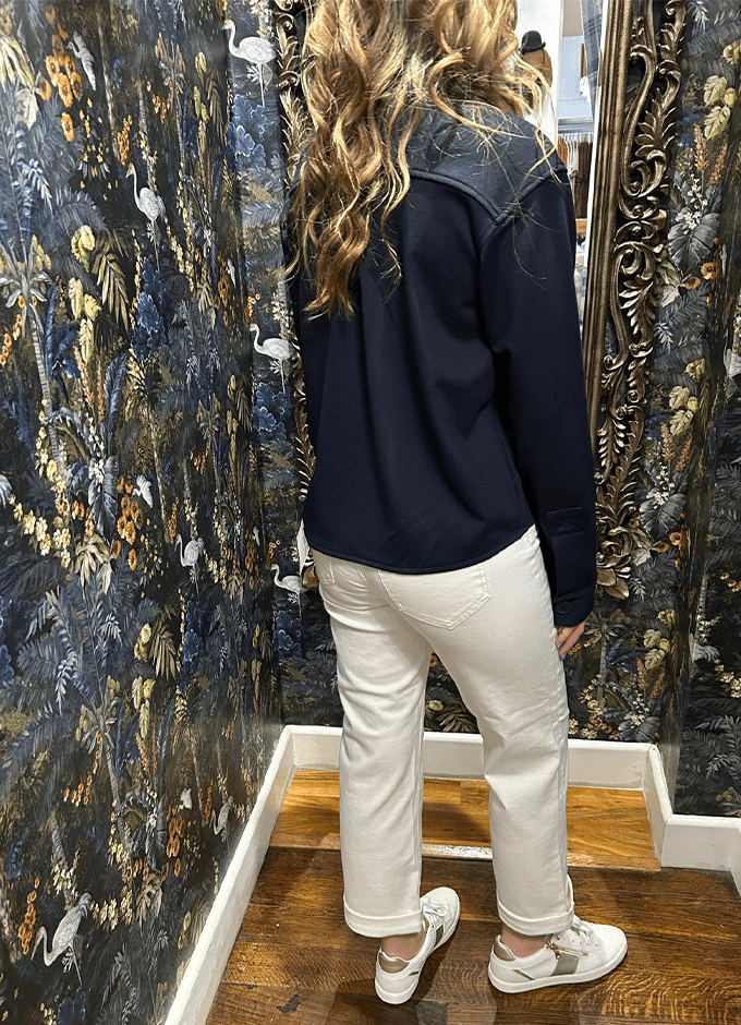 Bailey Relaxed Straight Crop Jeans | Vintage White