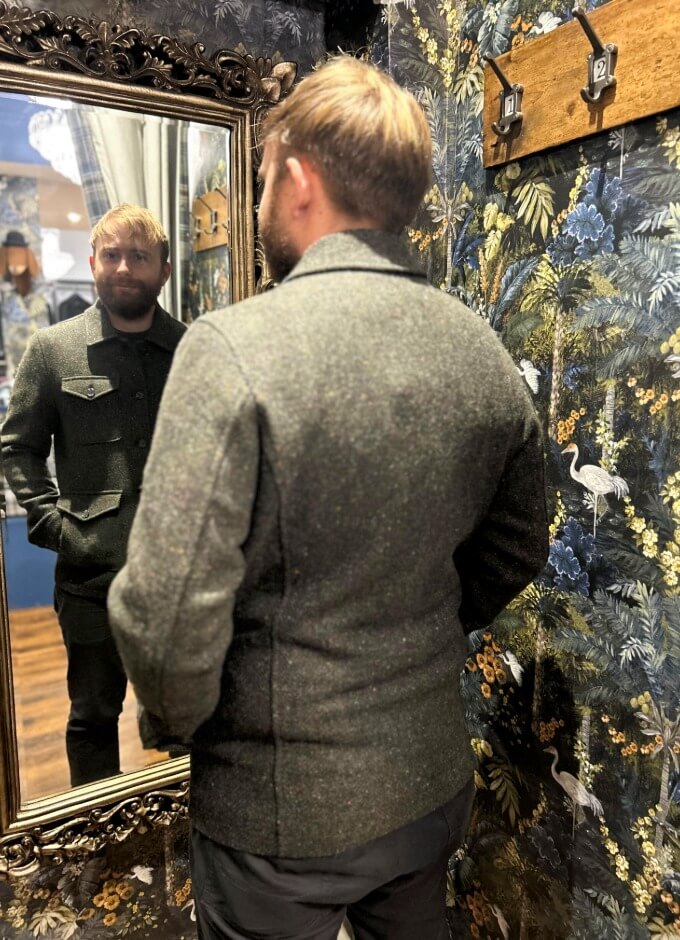 Ballysadare Donegal Tweed Jacket | Green