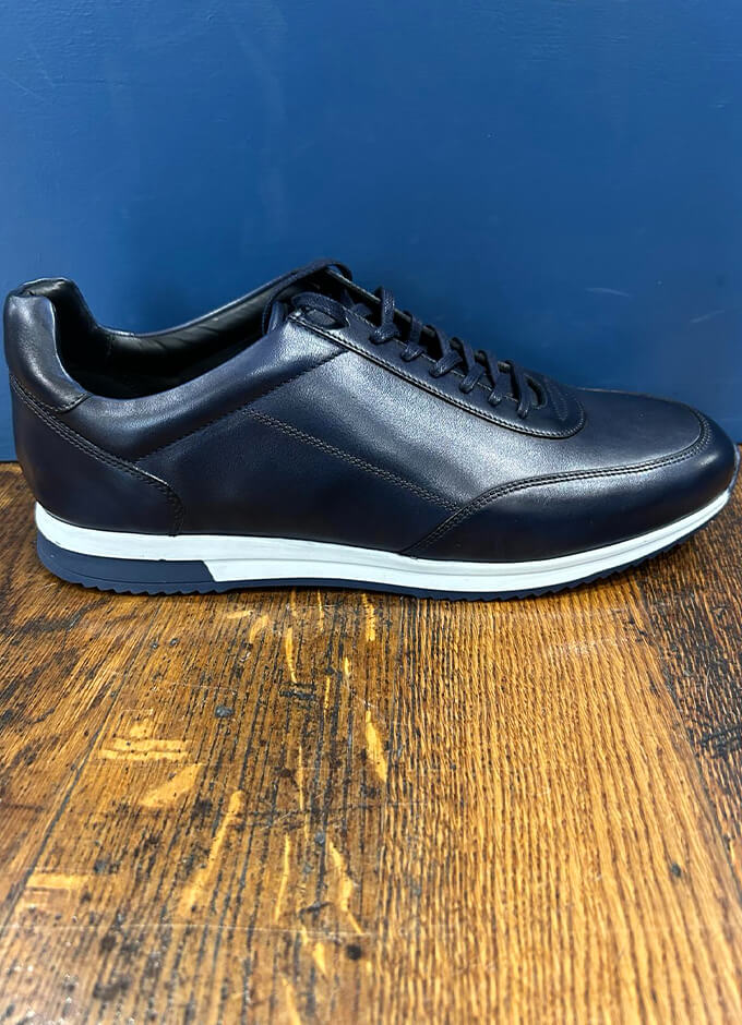 Bannister | Navy Leather