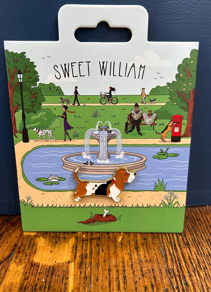 Sweet William | Dog Pin Basset Hound