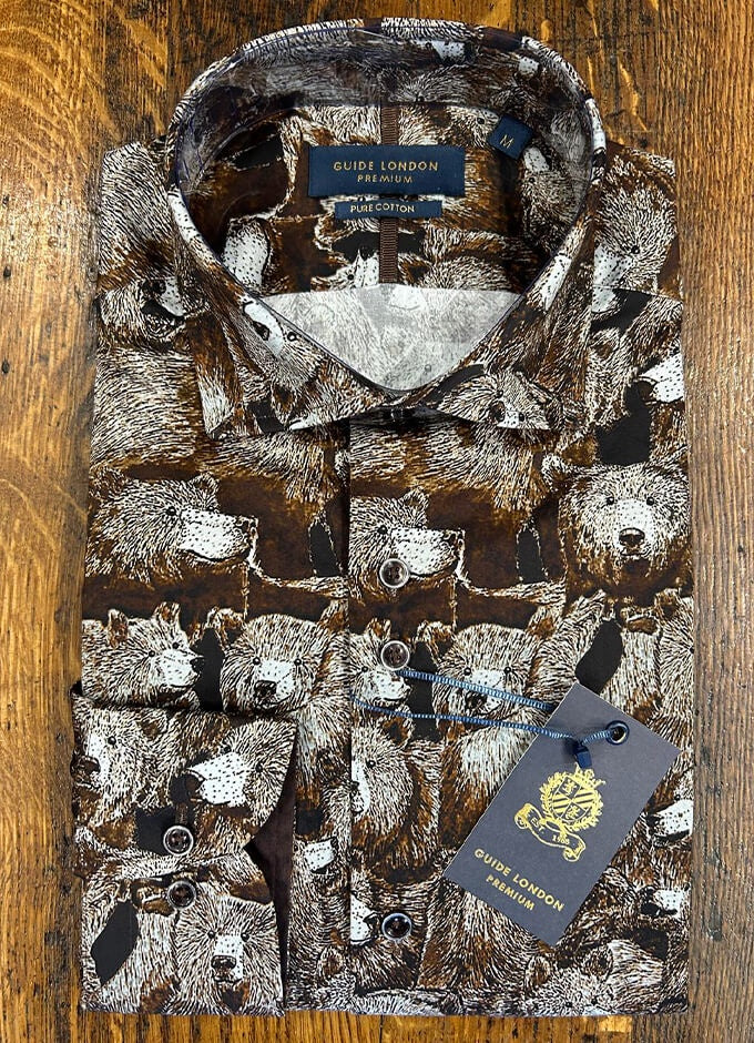 Pure Cotton Shirt | Brown Bear