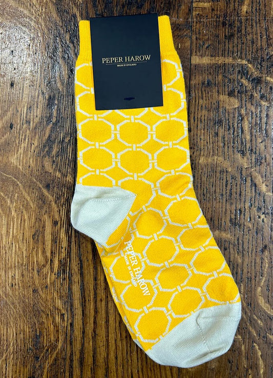 Peper Harow | Beehive Socks | Honeycomb