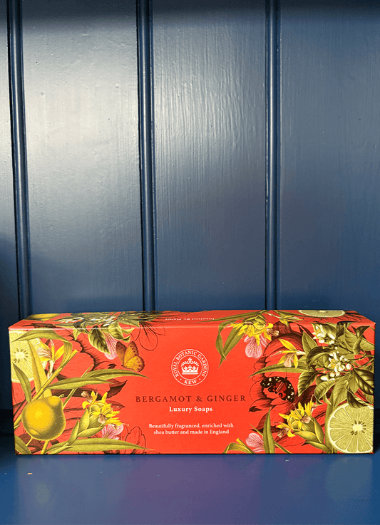 Kew Gardens Bergamot and Ginger Triple Soap Gift Box
