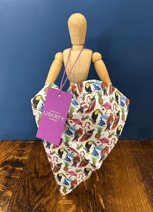 Pocket Square | Birds of Paradise | Made With Liberty Fabric