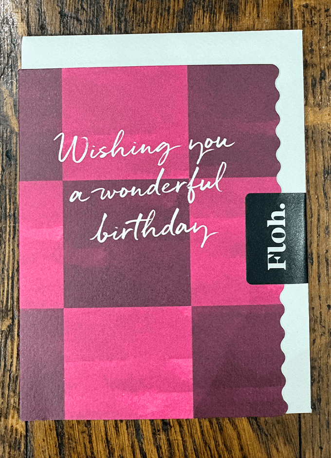 Wishing You a Wonderful Birthday | Berry | Happy Hour | Card