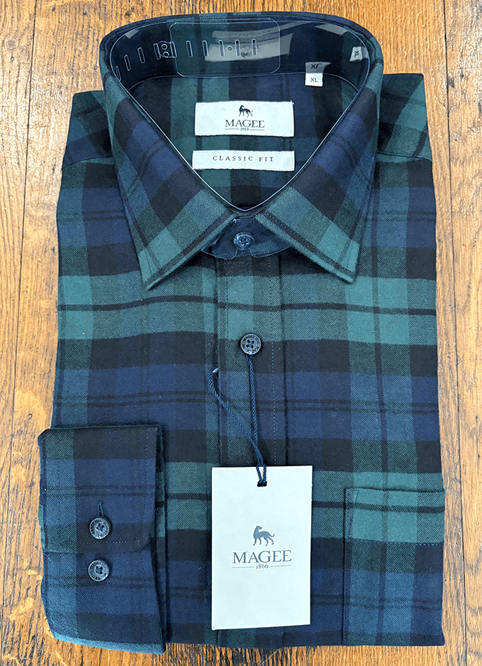 Tullagh Cotton Shirt | Blackwatch
