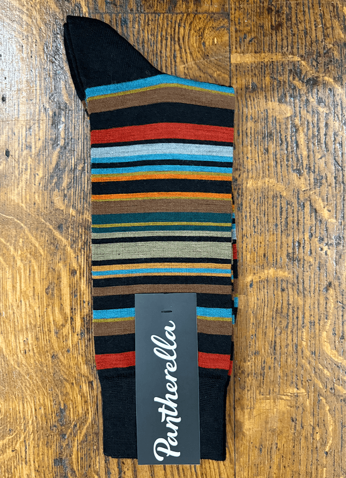 Quakers Multi Striped Socks | Black
