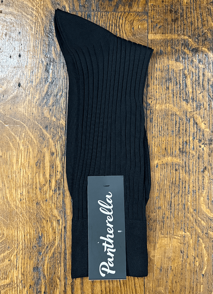 Danvers Cotton Lisle Men's Sock | Black