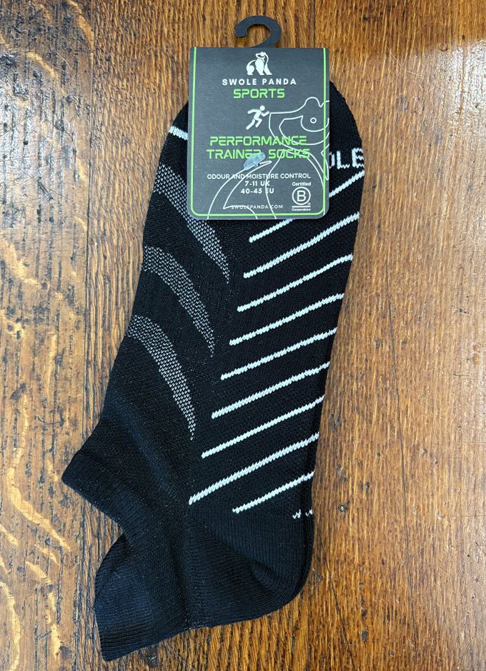 Swole Panda | Trainer Socks | Black