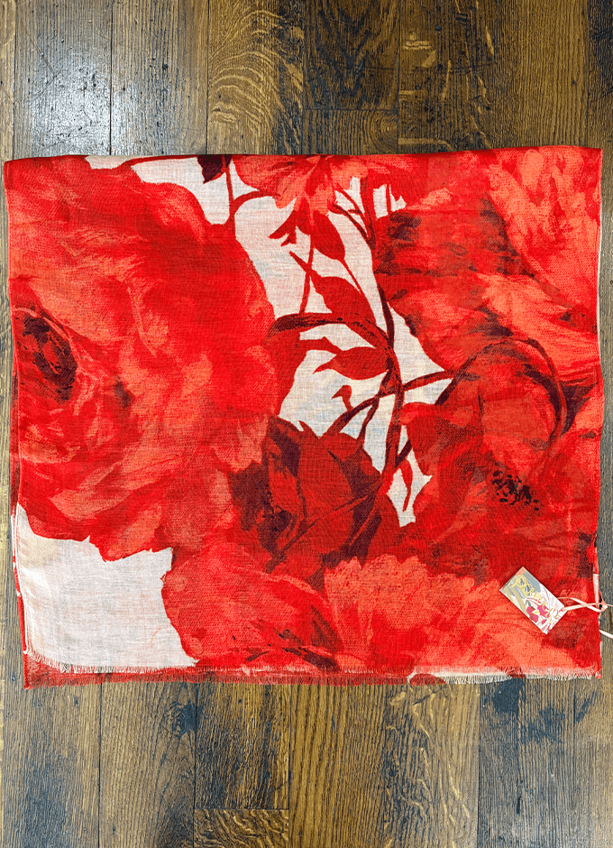 Linen Cotton Mix Scarf | Rouge Blooms