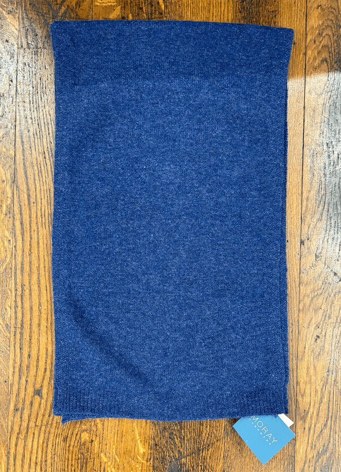 Long Plain Scarf | Denim