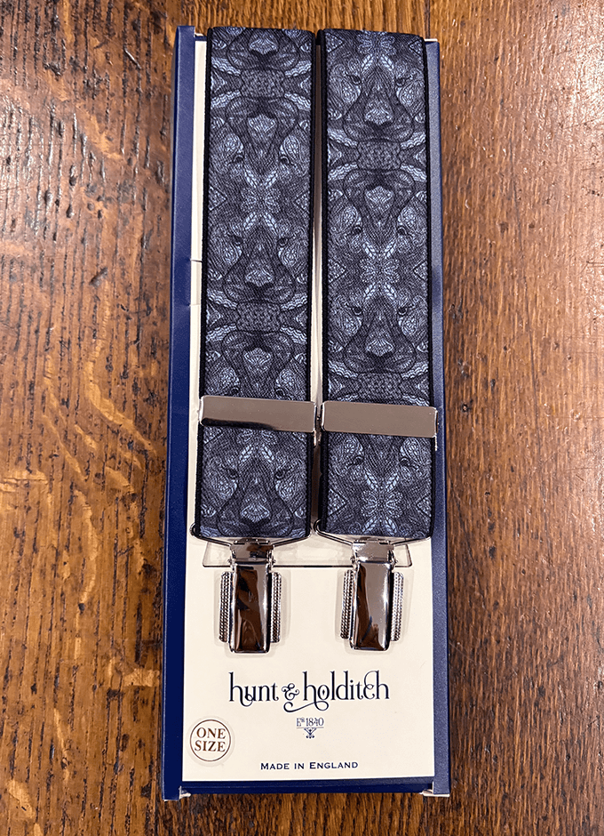 Clip Braces Tiger Head | Blue