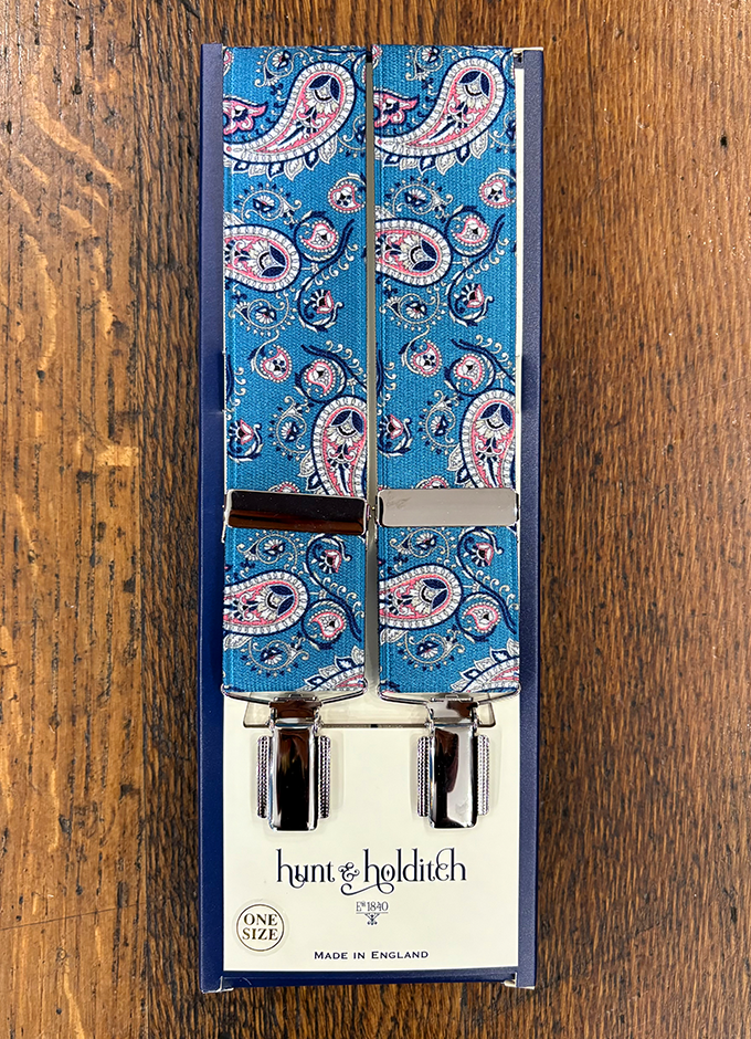 Clip Paisley Braces | Blue