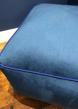 Sugar Cube Pouffe | Midnight Blue